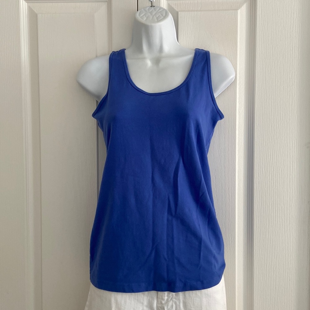 George royal blue cotton tank